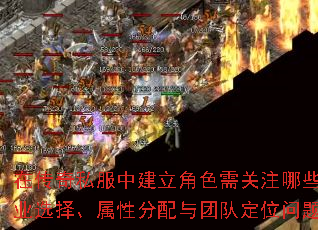 在传奇私服中建立角色需关注哪些职业选择、属性分配与团队定位问题? 在传奇私服中建立角色需关注哪些职业选择、属性分配与团队定位问题?