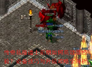 传奇私服道士前期如何高效混经验?必备技巧与升级攻略全解析 传奇私服道士前期如何高效混经验?必备技巧与升级攻略全解析