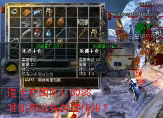 道士在团队打BOSS时如何发挥关键作用? 道士在团队打BOSS时如何发挥关键作用?